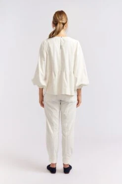 Meadow Corduroy Top In Ivory -Deux Amies Shop alessandra cashmere shirts meadow corduroy top in ivory 40424981594406