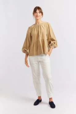 Meadow Corduroy Top In Sand