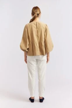 Meadow Corduroy Top In Sand -Deux Amies Shop alessandra cashmere shirts meadow corduroy top in sand 40424986902822