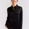 Primrose Silk Shirt In Black