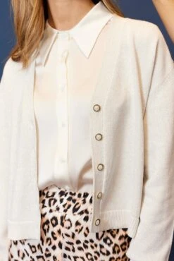 Primrose Silk Shirt In Ivory -Deux Amies Shop alessandra cashmere shirts primrose silk shirt in ivory 40481647624486