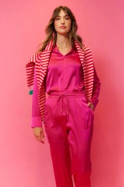 Primrose Silk Shirt In Magenta -Deux Amies Shop alessandra cashmere shirts primrose silk shirt in magenta 40481653260582