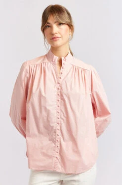 Rosemary Poplin Shirt In Rosette