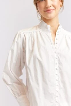 Rosemary Poplin Shirt In White