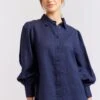 Soho Linen Shirt In Navy