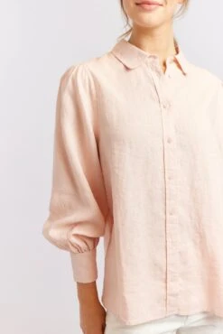Soho Linen Shirt In Nude