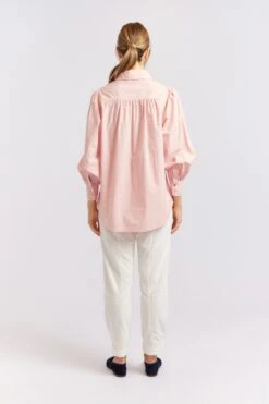 Soho Poplin Shirt In Rosette -Deux Amies Shop alessandra cashmere shirts soho poplin shirt in rosette 40461095239974