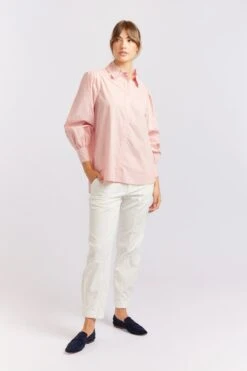 Soho Poplin Shirt In Rosette -Deux Amies Shop alessandra cashmere shirts soho poplin shirt in rosette 40461095305510