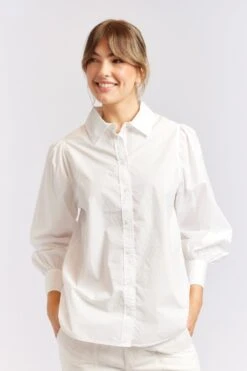 Soho Poplin Shirt In White