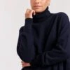 A Polo Bay Cashmere Sweater In Navy