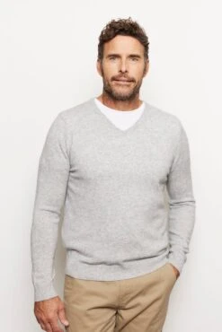 Alex Cashmere Sweater In Grey