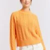 Amber Cotton Sweater In Fanta