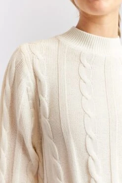 Amber Cotton Sweater In Ivory 12 Amber Cotton Sweater In Ivory -Deux Amies Shop alessandra cashmere sweater amber cotton sweater in ivory 40439195926822