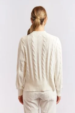Amber Cotton Sweater In Ivory 14 Amber Cotton Sweater In Ivory -Deux Amies Shop alessandra cashmere sweater amber cotton sweater in ivory 40439196025126