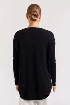 Baby Belle Cashmere Sweater In Black 7 Baby Belle Cashmere Sweater In Black -Deux Amies Shop alessandra cashmere sweater baby belle cashmere sweater in black 40849915969830