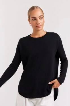 Baby Belle Cashmere Sweater In Black