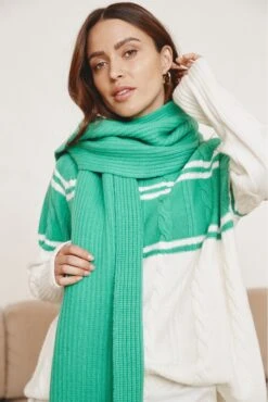 Billie Sweater In Pine 15 Billie Sweater In Pine -Deux Amies Shop alessandra cashmere sweater billie sweater in pine 40973749289254