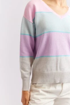 Comet Cotton Sweater In Pastel -Deux Amies Shop alessandra cashmere sweater comet cotton sweater in pastel 40439577182502