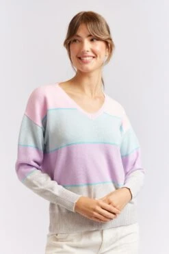 Comet Cotton Sweater In Pastel