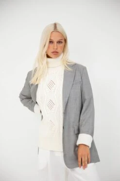 Dealia Polo In Cream -Deux Amies Shop alessandra cashmere sweater dealia polo in cream 41164670402854