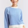 Humbug Cotton Sweater In Cornflower