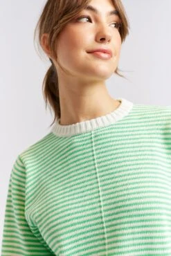Humbug Cotton Sweater In Meadow 11 Humbug Cotton Sweater In Meadow -Deux Amies Shop alessandra cashmere sweater humbug cotton sweater in meadow 40439604707622