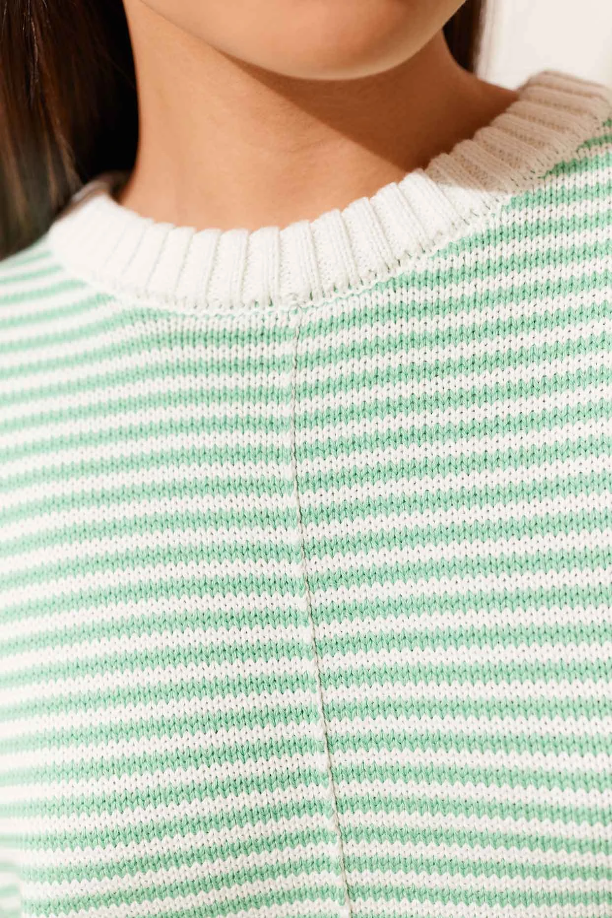 Humbug Cotton Sweater In Meadow 4 Humbug Cotton Sweater In Meadow - Image 4