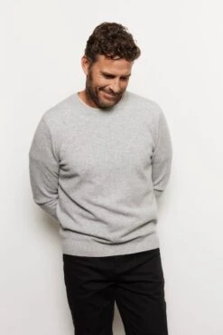 Jules Cashmere Sweater In Grey