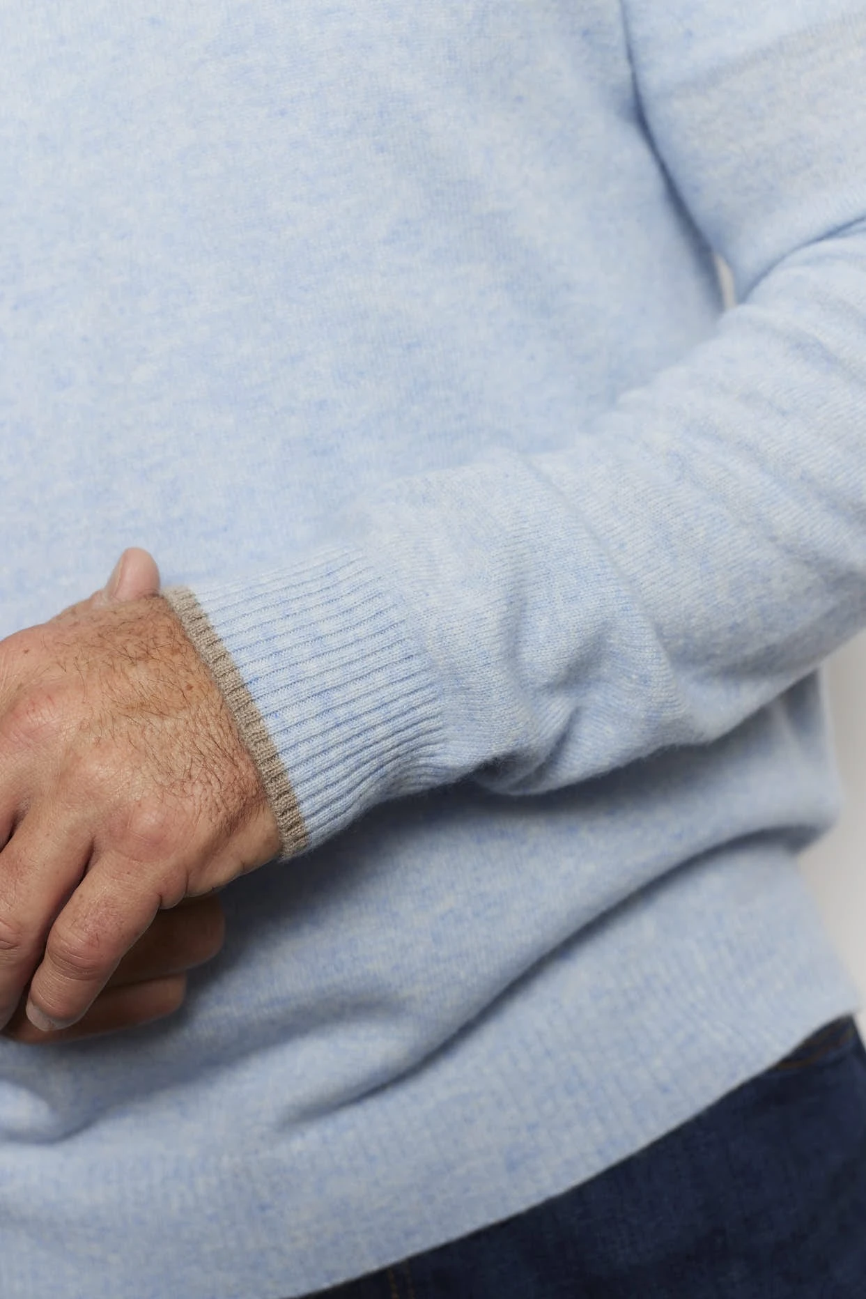 Jules Cashmere Sweater In Water 5 Jules Cashmere Sweater In Water - Image 5