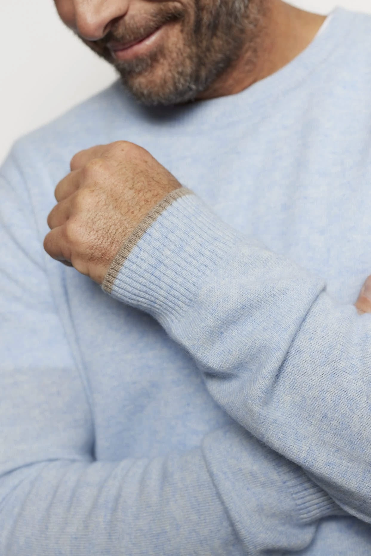 Jules Cashmere Sweater In Water 6 Jules Cashmere Sweater In Water - Image 6