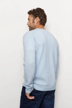 Jules Cashmere Sweater In Water 13 Jules Cashmere Sweater In Water -Deux Amies Shop alessandra cashmere sweater jules cashmere sweater in water 41577945399590