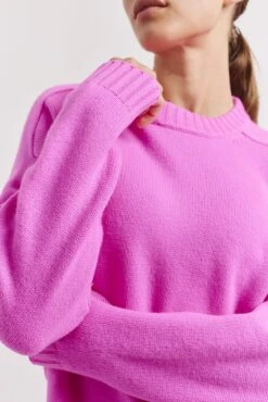 Polly Sweater In Lipstick 7 Polly Sweater In Lipstick -Deux Amies Shop alessandra cashmere sweater polly sweater in lipstick 41099611111718