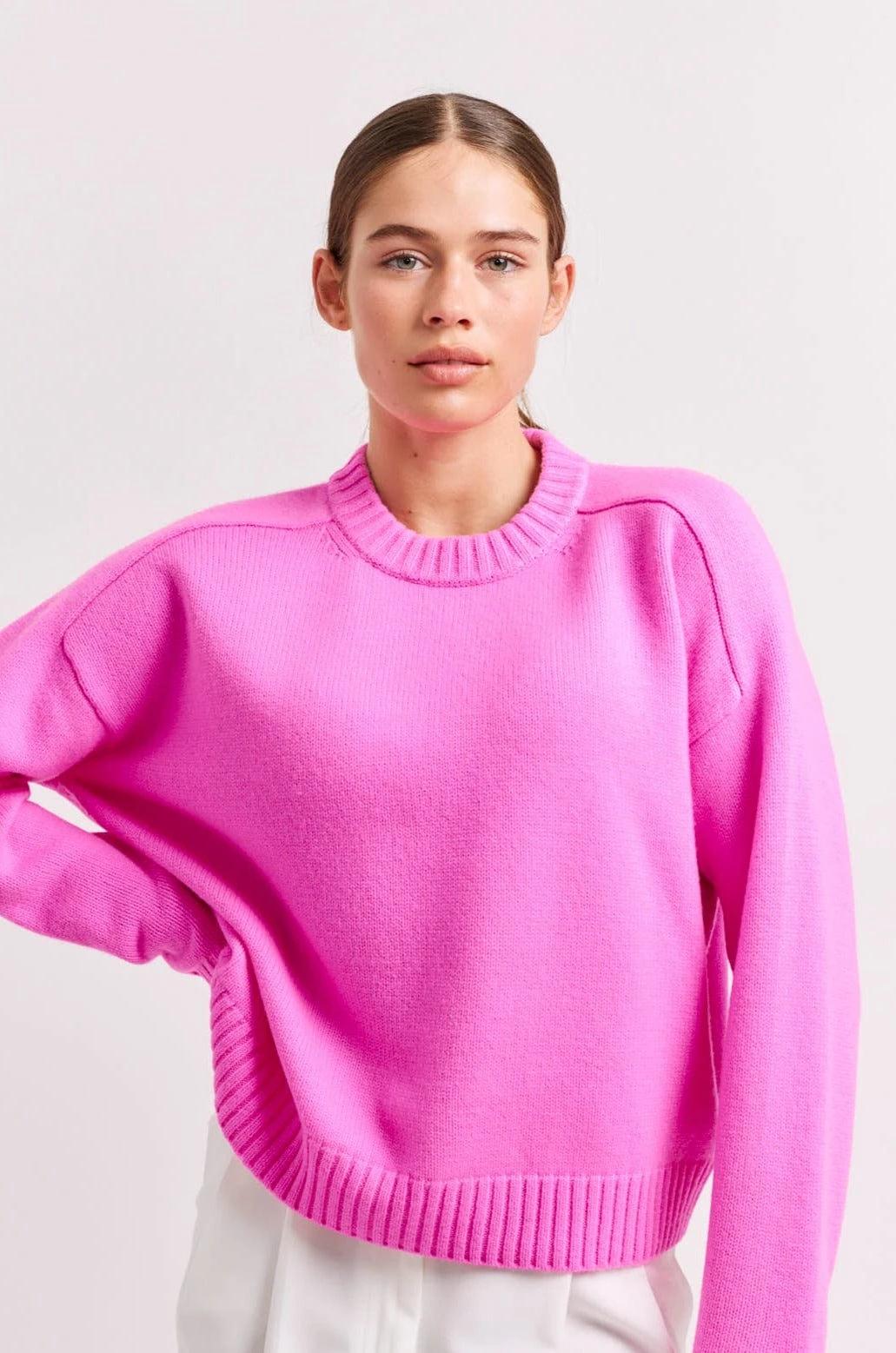 Polly Sweater In Lipstick 2 Polly Sweater In Lipstick - Image 2