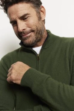 Ricky Cashmere Sweater In Bush -Deux Amies Shop alessandra cashmere sweater ricky cashmere sweater in bush 41577681060134