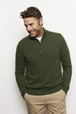 Ricky Cashmere Sweater In Bush -Deux Amies Shop alessandra cashmere sweater ricky cashmere sweater in bush 41577681092902