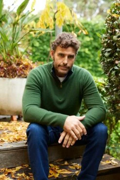 Ricky Cashmere Sweater In Bush -Deux Amies Shop alessandra cashmere sweater ricky cashmere sweater in bush 41583743107366