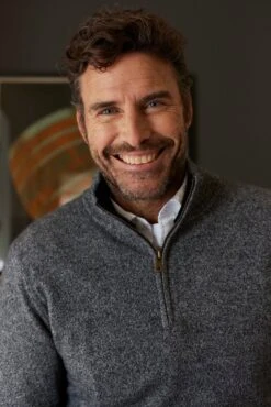 Ricky Cashmere Sweater In Mottled -Deux Amies Shop alessandra cashmere sweater ricky cashmere sweater in mottled 41577940484390