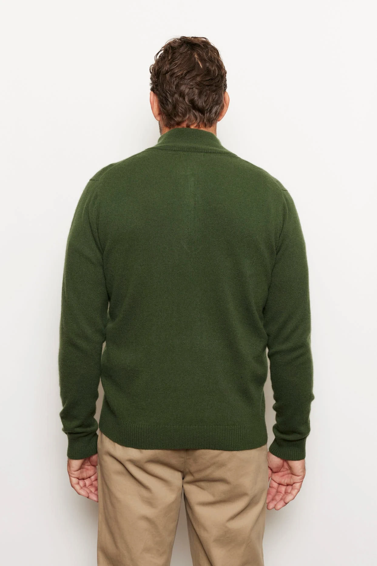 Ricky Stripe Cashmere Sweater In Bush 6 Ricky Stripe Cashmere Sweater In Bush - Image 6