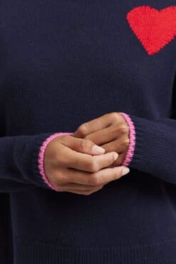 Ronnie Polo In Goodnight Navy -Deux Amies Shop alessandra cashmere sweater ronnie polo in goodnight 41682777243942