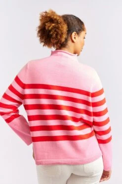 Sorrel Cotton Sweater In Lolly -Deux Amies Shop alessandra cashmere sweater sorrel cotton sweater in lolly 40440448221478
