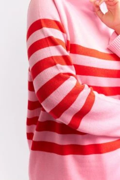 Sorrel Cotton Sweater In Lolly -Deux Amies Shop alessandra cashmere sweater sorrel cotton sweater in lolly 40440448319782