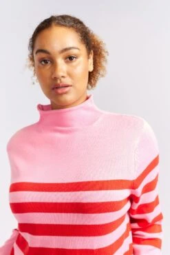 Sorrel Cotton Sweater In Lolly -Deux Amies Shop alessandra cashmere sweater sorrel cotton sweater in lolly 40440448385318