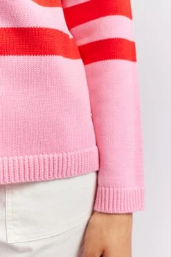 Sorrel Cotton Sweater In Lolly -Deux Amies Shop alessandra cashmere sweater sorrel cotton sweater in lolly 40440449892646