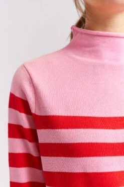Sorrel Cotton Sweater In Lolly -Deux Amies Shop alessandra cashmere sweater sorrel cotton sweater in lolly 40440450023718