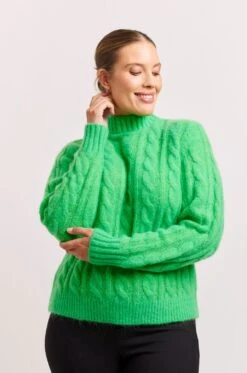 Teddy Mohair Sweater In Apple -Deux Amies Shop alessandra cashmere sweater teddy mohair sweater in apple 41050078413094