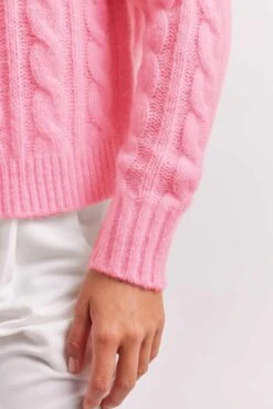 Teddy Mohair Sweater In Lipstick 9 Teddy Mohair Sweater In Lipstick -Deux Amies Shop alessandra cashmere sweater teddy mohair sweater in lipstick 41099707875622