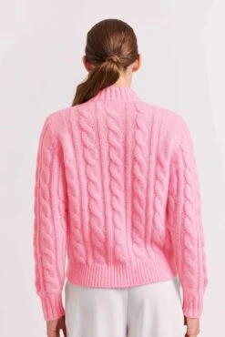 Teddy Mohair Sweater In Lipstick 11 Teddy Mohair Sweater In Lipstick -Deux Amies Shop alessandra cashmere sweater teddy mohair sweater in lipstick 41099707908390