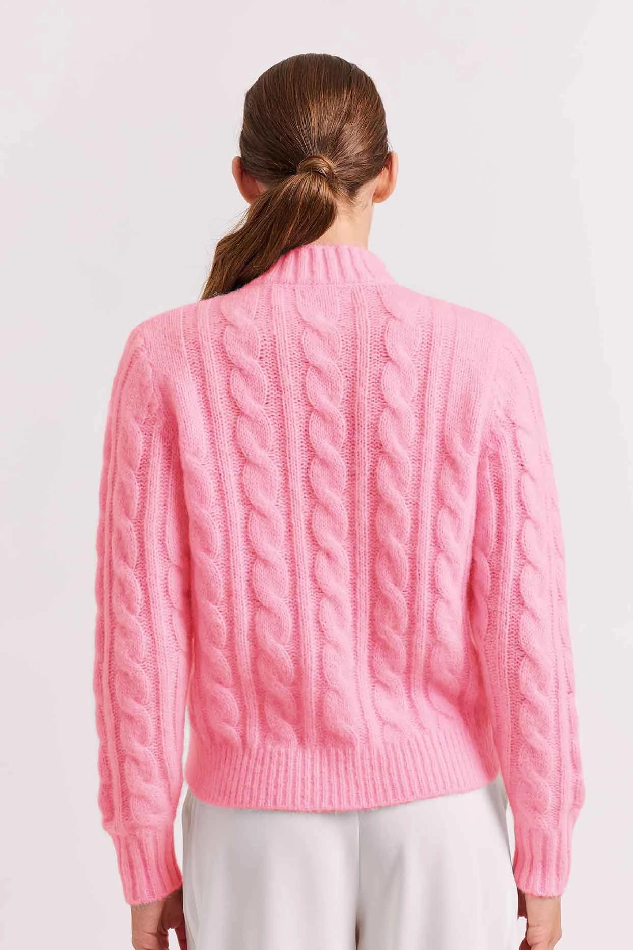 Teddy Mohair Sweater In Lipstick 6 Teddy Mohair Sweater In Lipstick - Image 6