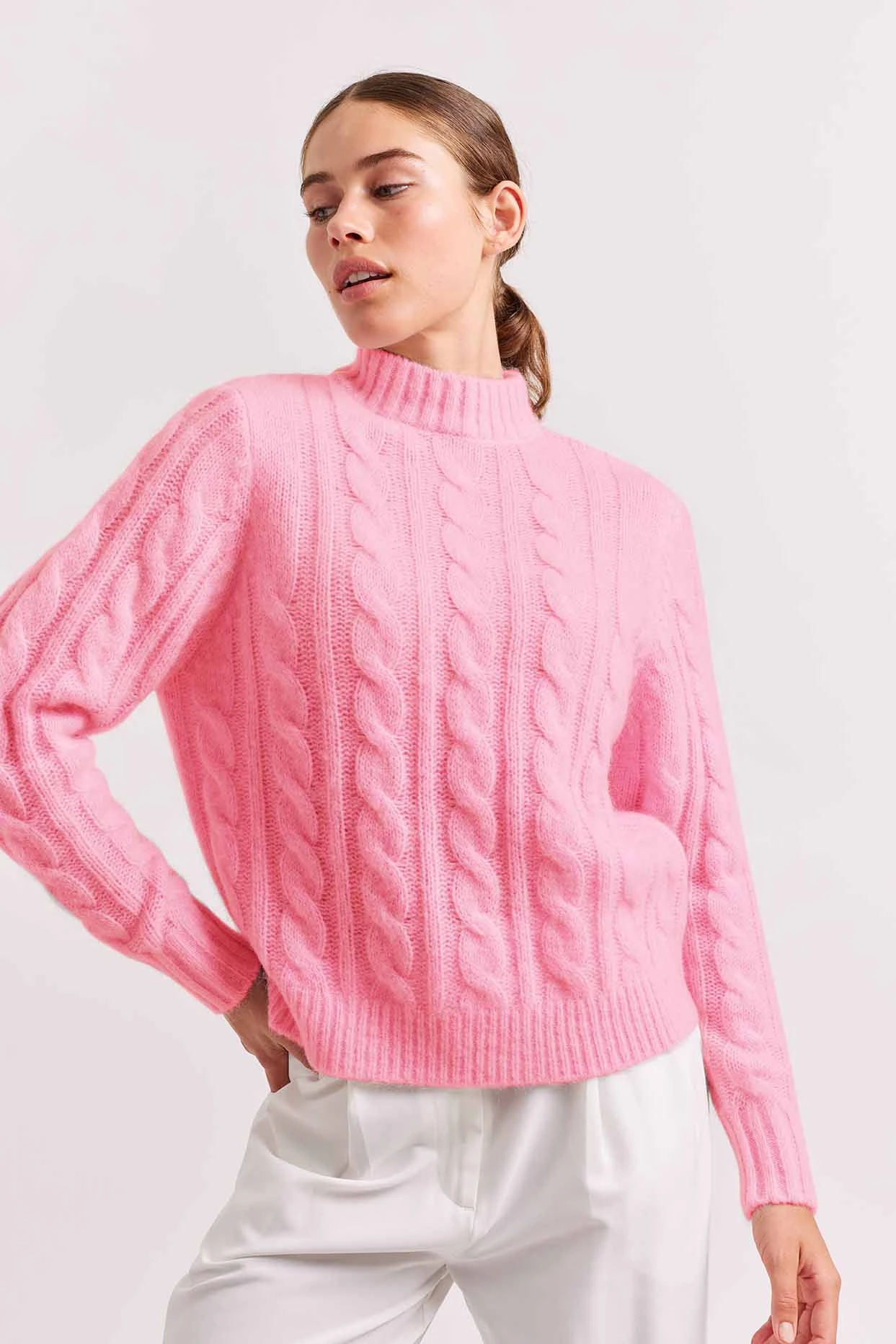 Teddy Mohair Sweater In Lipstick 1 Teddy Mohair Sweater In Lipstick