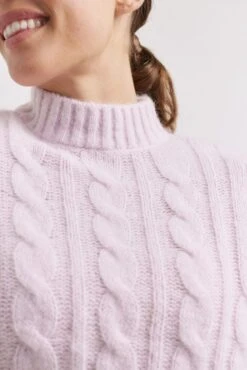 Teddy Mohair Sweater In Musk 7 Teddy Mohair Sweater In Musk -Deux Amies Shop alessandra cashmere sweater teddy mohair sweater in musk 41049943507238